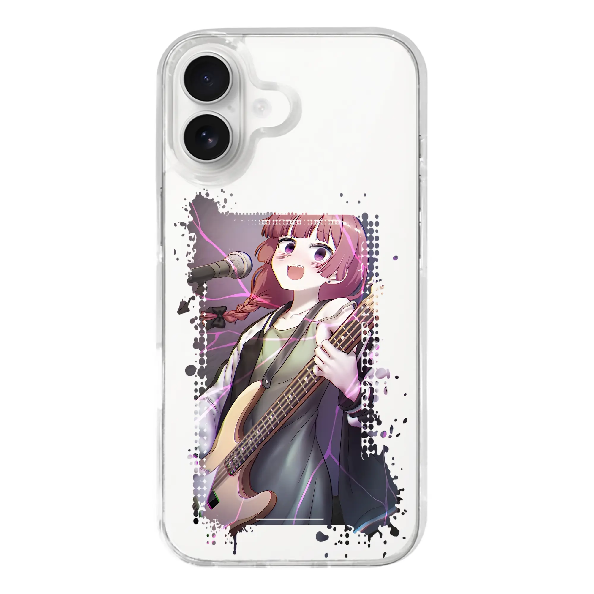 ぼっちざろっく！ グッズ,廣井きくり - iPhone 17シリーズ 透明スマホケース – 薄型・耐衝撃・精密フィット保護カバー